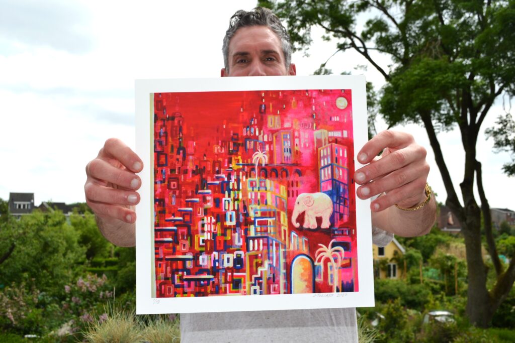 Artwork Artist painting L-Tuziasm limited Memories